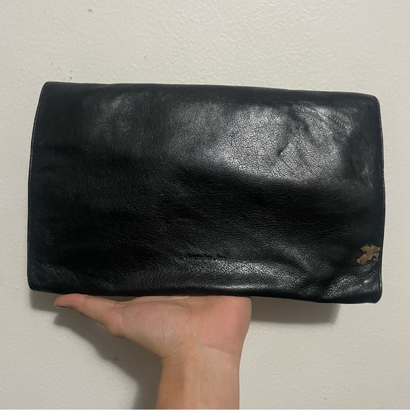 Christopher Kon Black Leather Bag Purse - Picture 3 of 8